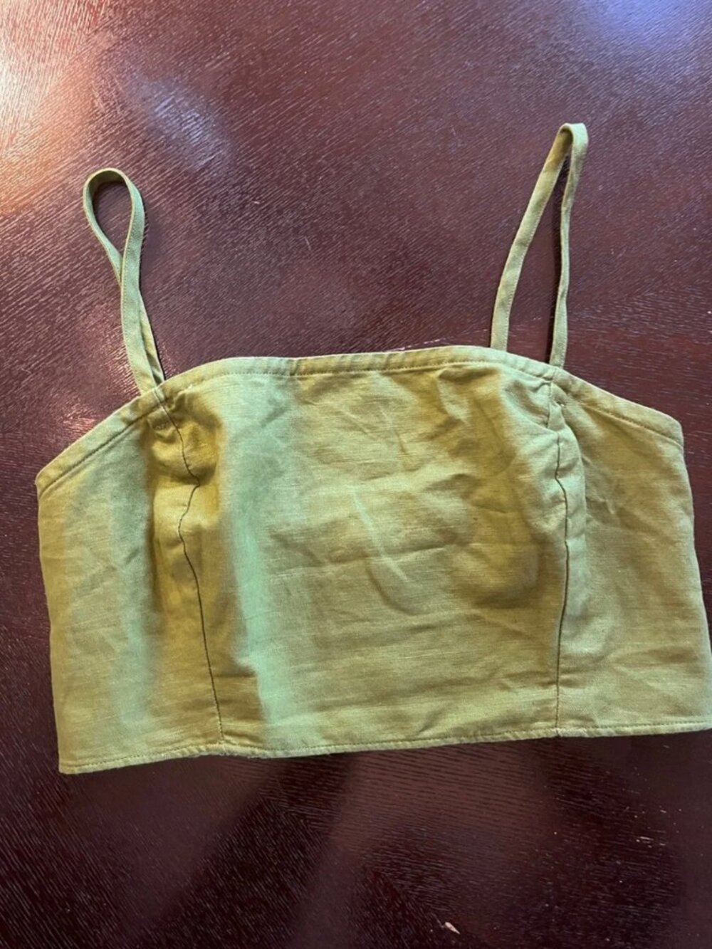 Gap Linen/Cotton Rounded Crop